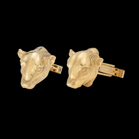Custom Designed Bull Market Gold Cufflinks