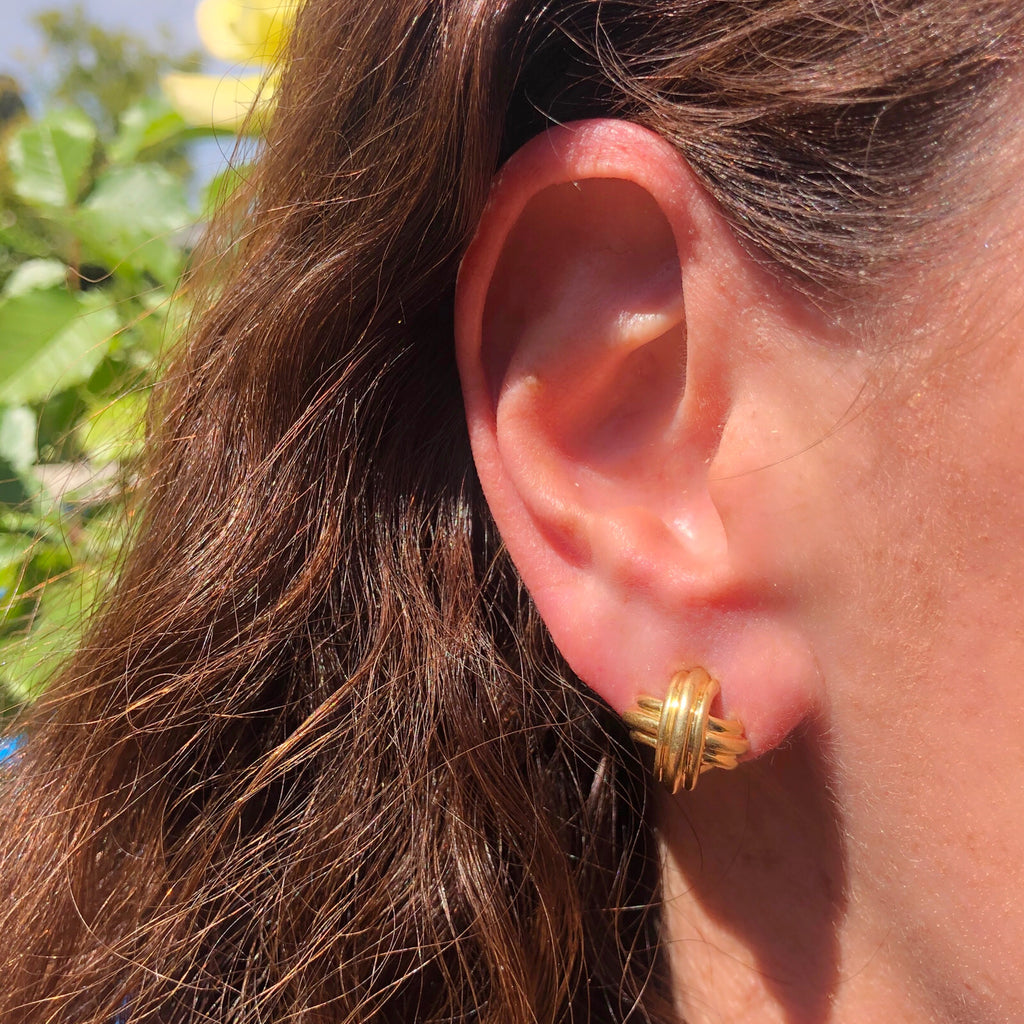 Tiffany and co x earrings discount