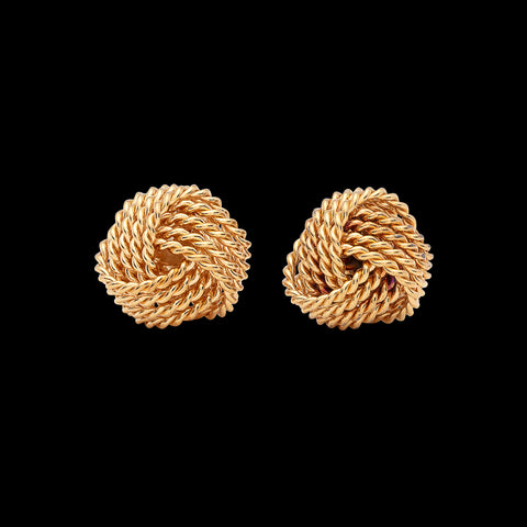 Tiffany & Co. 18k Gold Vintage Knot Earrings