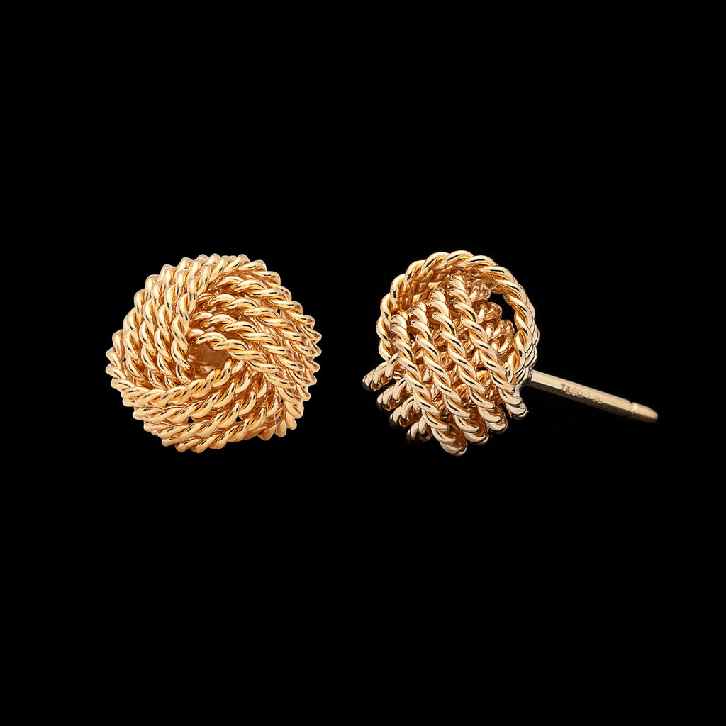 Tiffany & Co. 18k Gold Vintage Knot Earrings