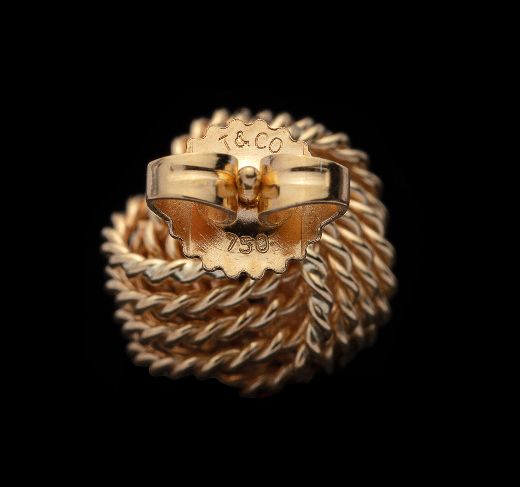 Tiffany & Co. 18k Gold Vintage Knot Earrings