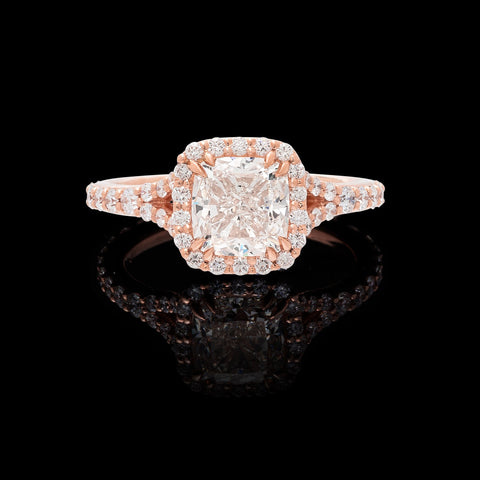 GIA 2.00-cts I/VVS1 Cushion Diamond Engagement Ring