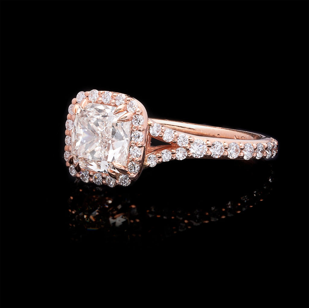 GIA 2.00-cts I/VVS1 Cushion Diamond Engagement Ring