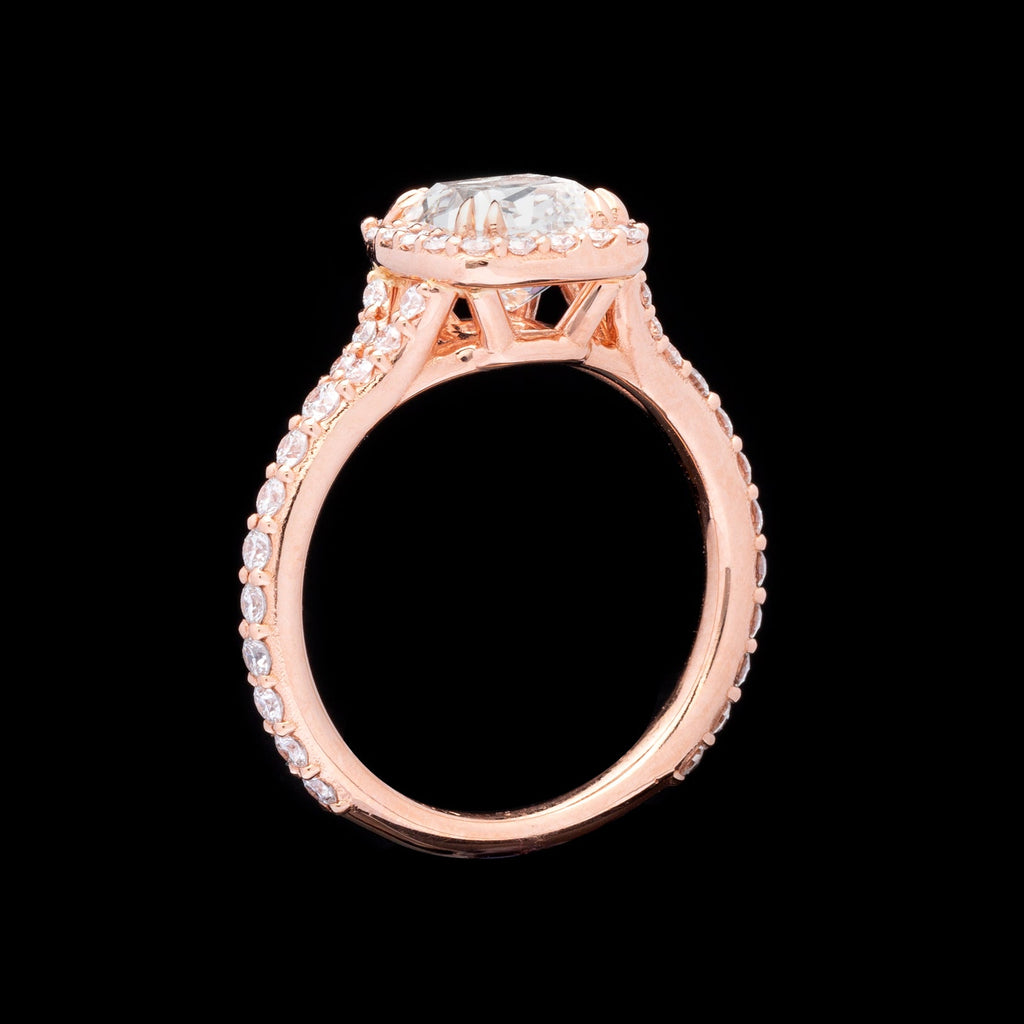 GIA 2.00-cts I/VVS1 Cushion Diamond Engagement Ring