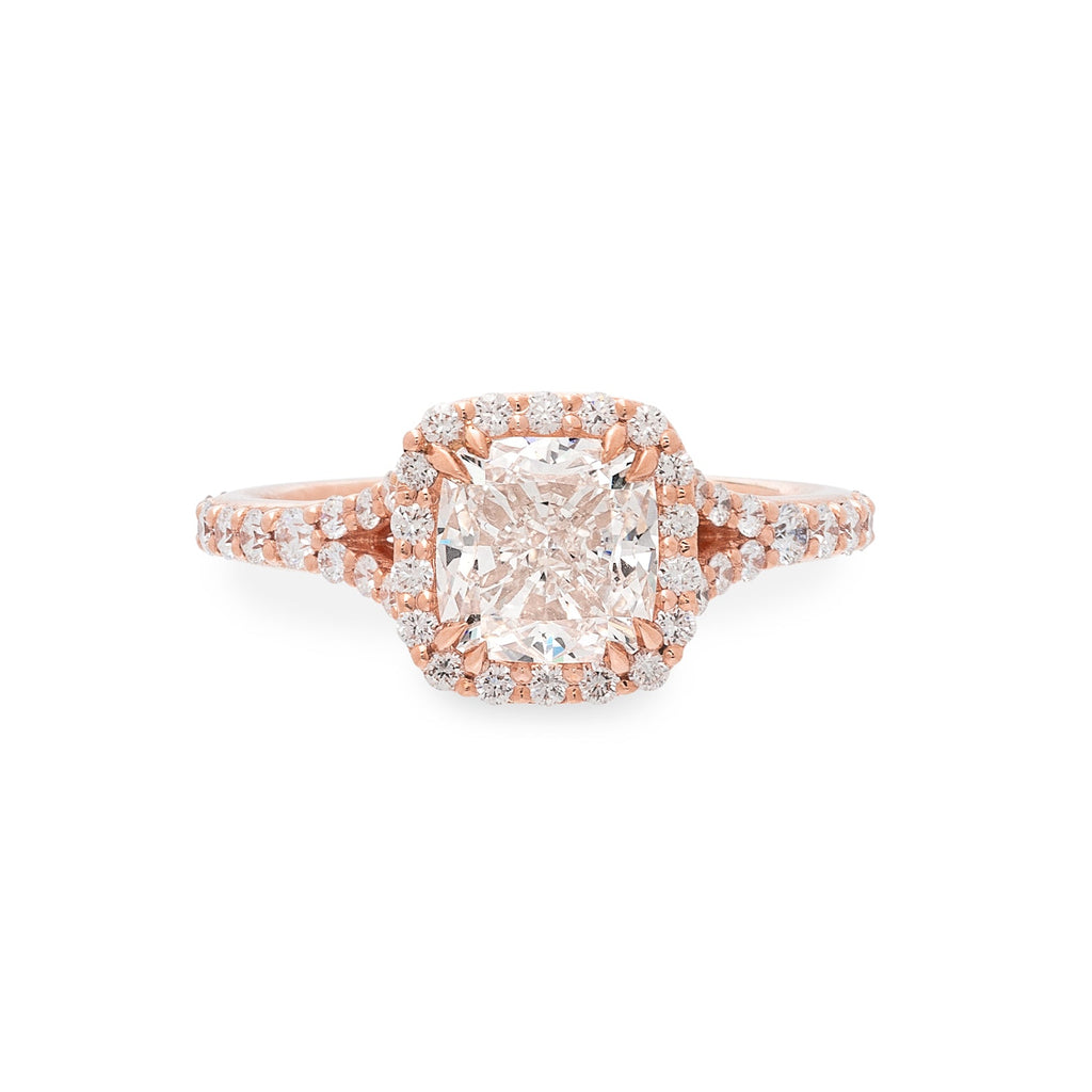 GIA 2.00-cts I/VVS1 Cushion Diamond Engagement Ring