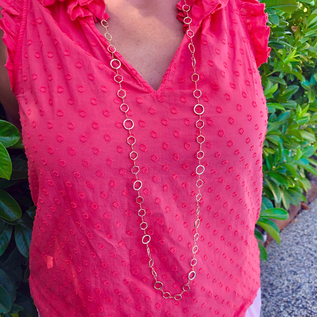 Dominique Cohen 18k Gold Classic Opera Chain Necklace