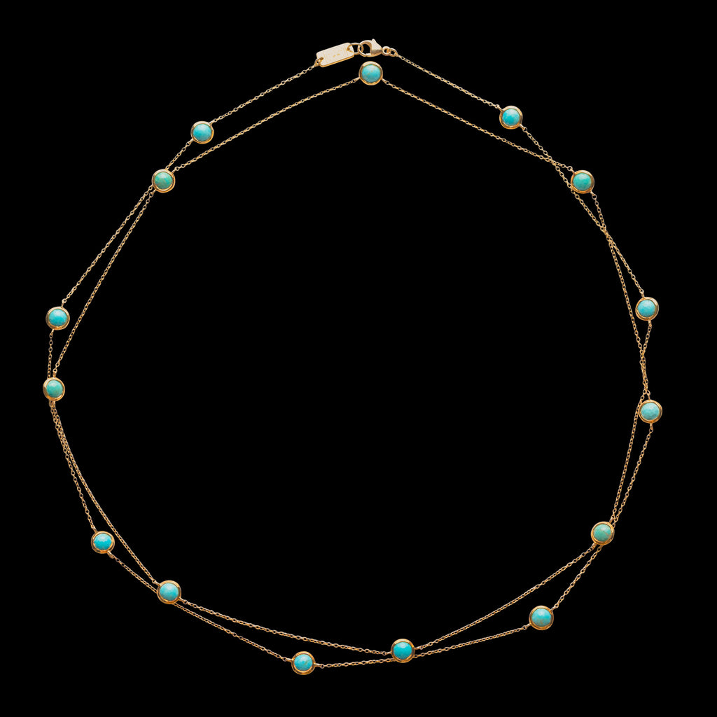 Ippolita Lollipop Lollitini Turquoise 18k Gold Necklace