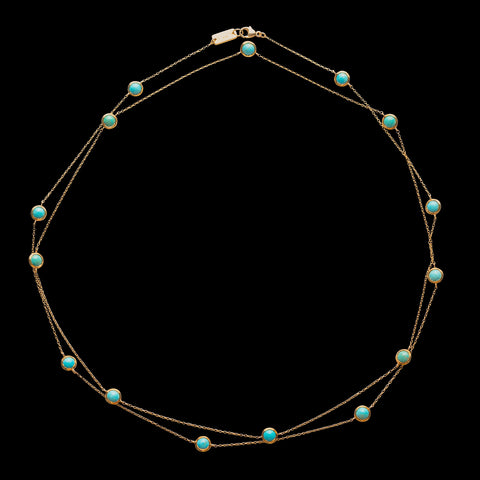 Ippolita Lollipop Lollitini Turquoise 18k Gold Necklace