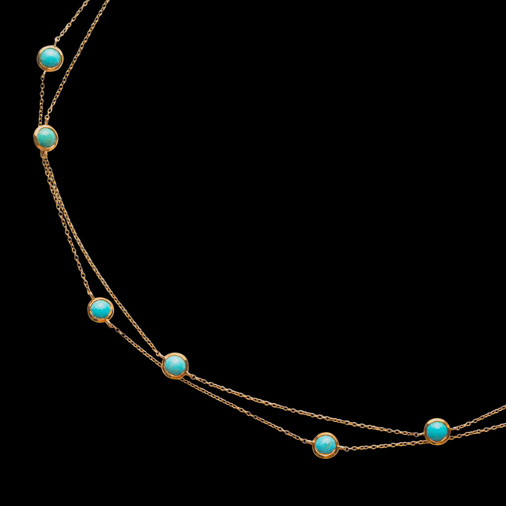 Ippolita Lollipop Lollitini Turquoise 18k Gold Necklace