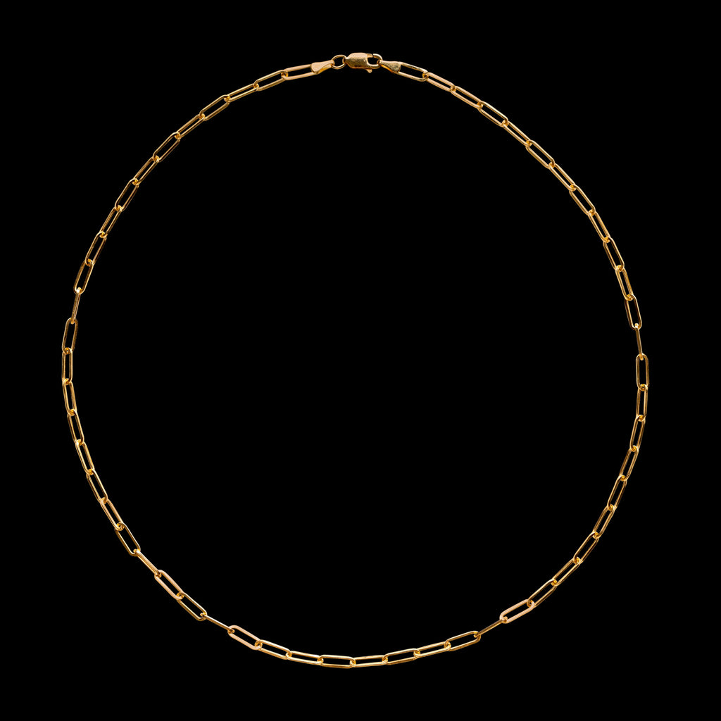 18k Gold Link Chain Necklace