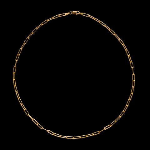 18k Gold Link Chain Necklace