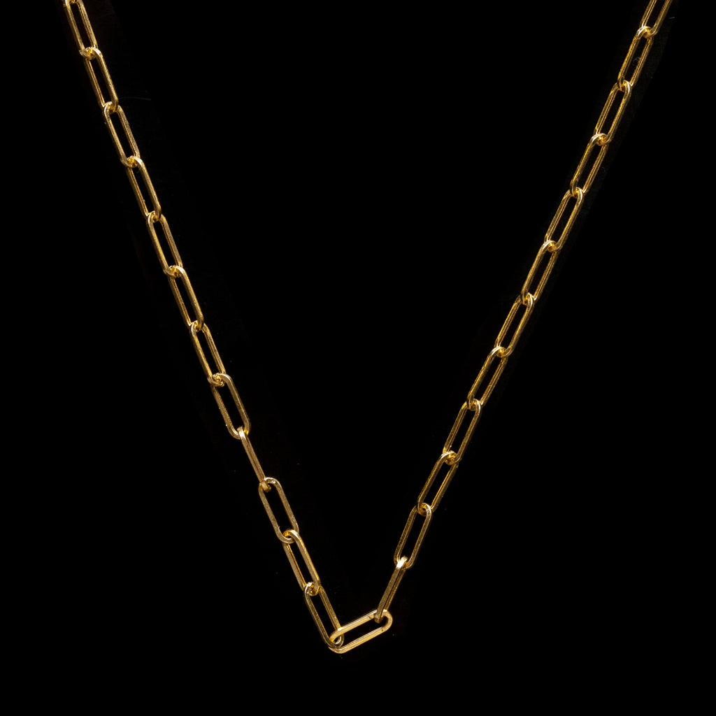 18k Gold Link Chain Necklace