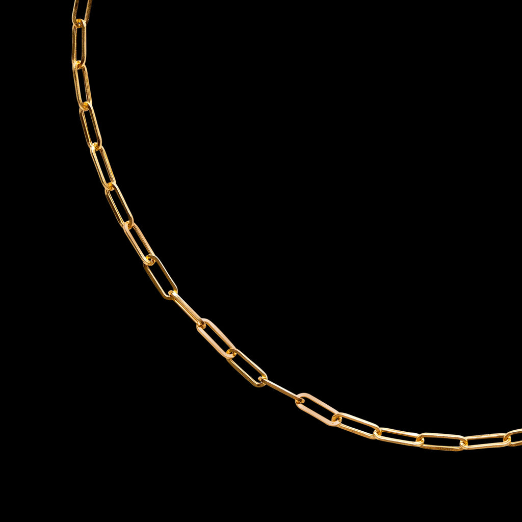 18k Gold Link Chain Necklace