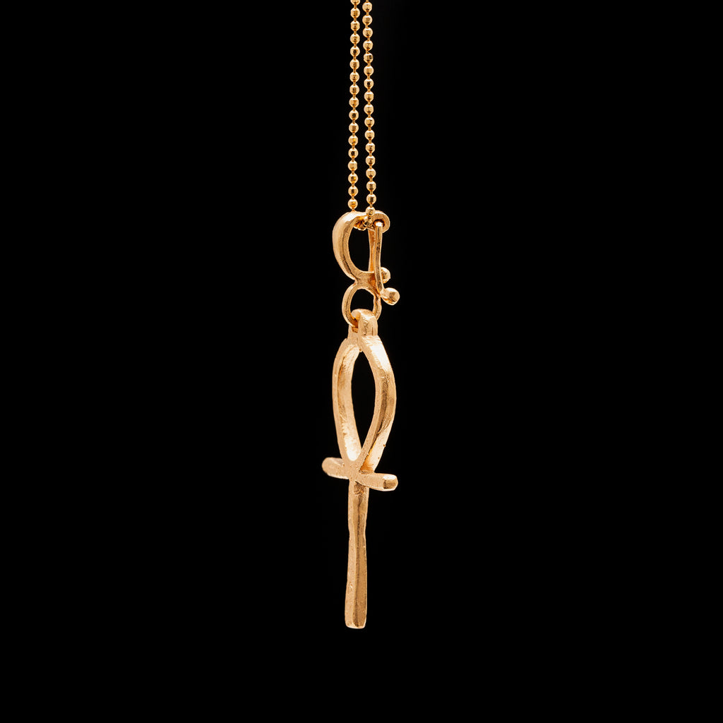 Dominique Cohen Boho Ankh Key of Life Pendant and Chain