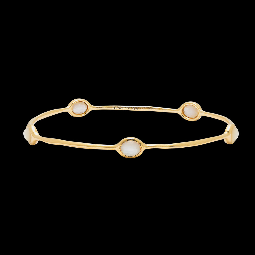 Ippolita Rock Candy 5-Stone Bangle in 18K Gold