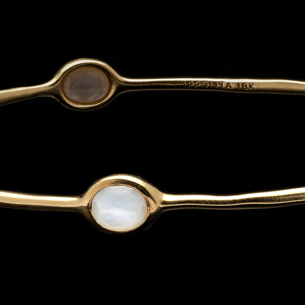 Ippolita Rock Candy 5-Stone Bangle in 18K Gold