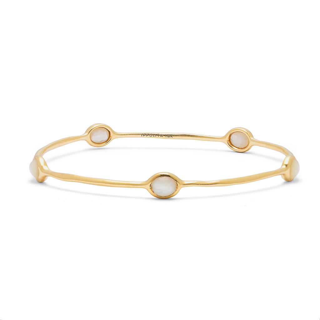 Ippolita Rock Candy 5-Stone Bangle in 18K Gold