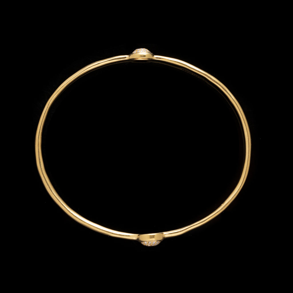 Ippolita Stardust Diamond Gold Bangle Bracelet
