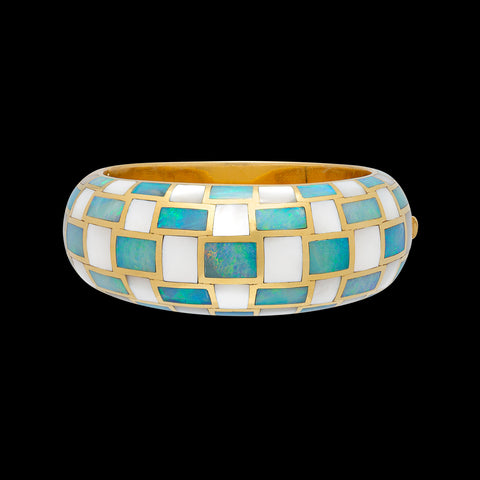 Rare Checkerboard Bangle by Angela Cummings for Tiffany & Co.