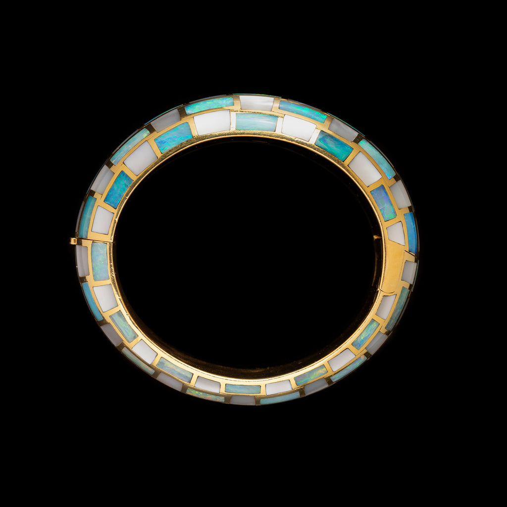 Rare Checkerboard Bangle by Angela Cummings for Tiffany & Co.