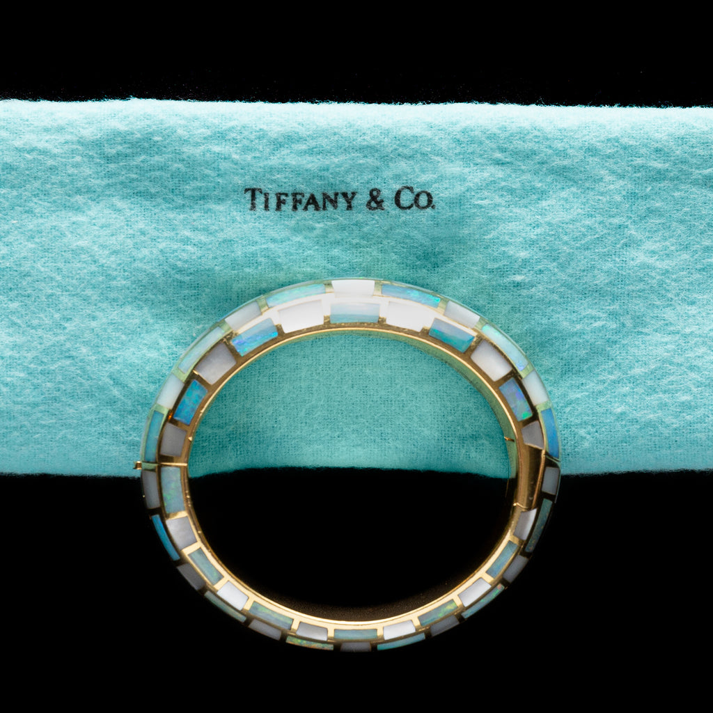 Rare Checkerboard Bangle by Angela Cummings for Tiffany & Co.
