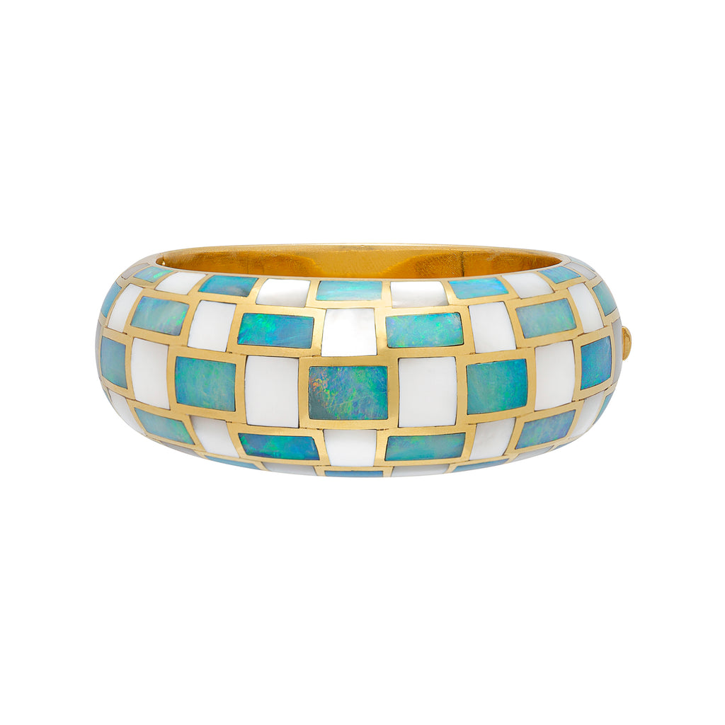 Rare Checkerboard Bangle by Angela Cummings for Tiffany & Co.