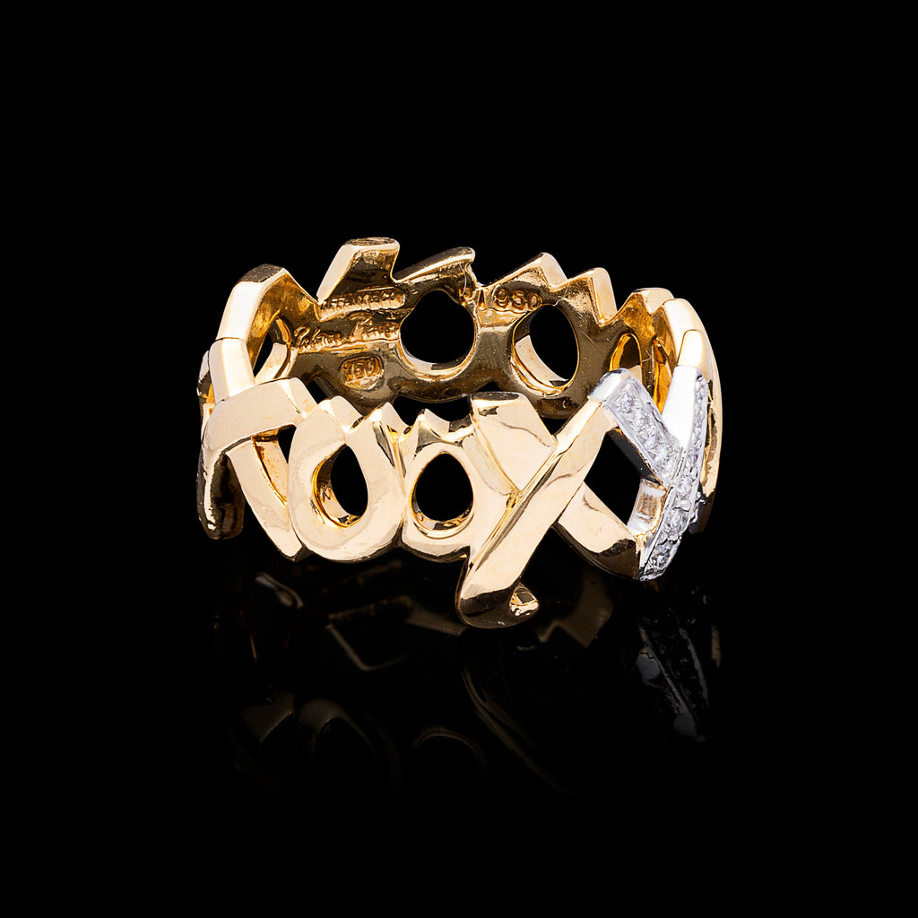 Tiffany & Co. Hugs & Kisses Diamond Ring by Paloma Picasso