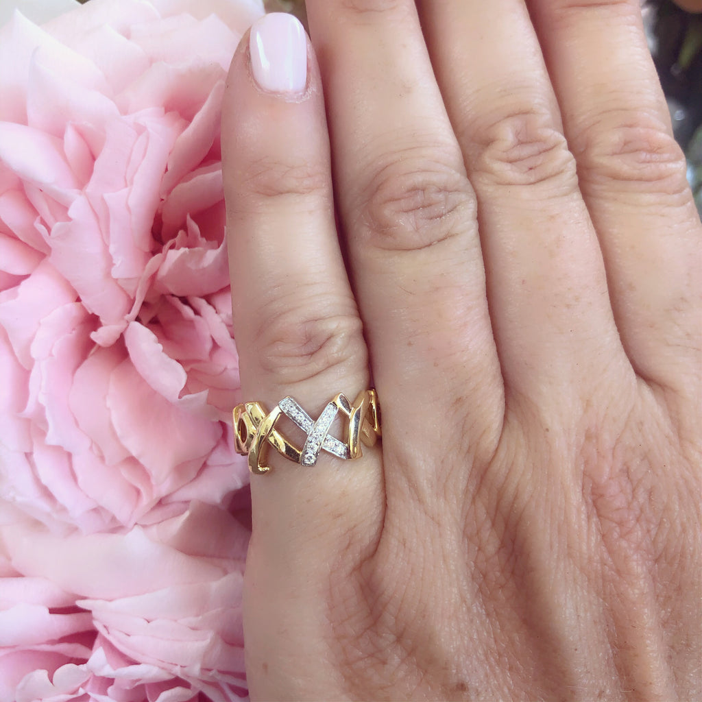 Tiffany & Co. Hugs & Kisses Diamond Ring by Paloma Picasso