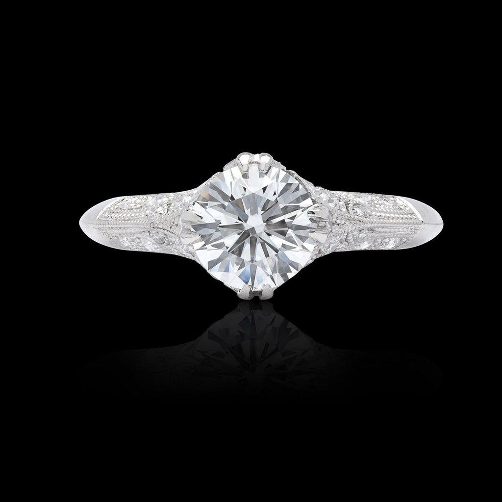 GIA 1.26-ct F/VS2 Diamond Engagement Ring