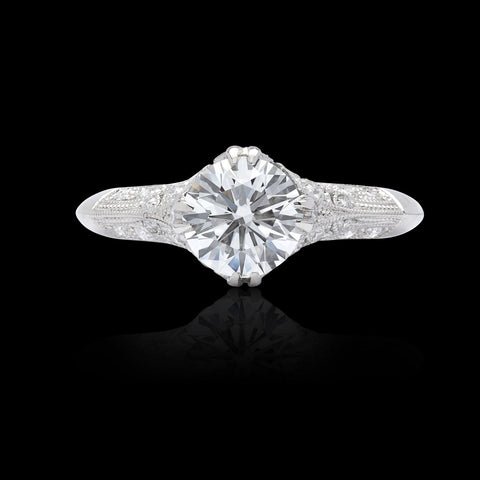 GIA 1.26-ct F/VS2 Diamond Engagement Ring