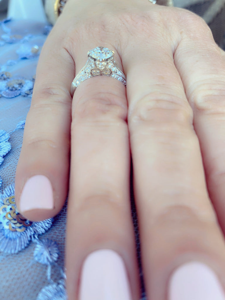 GIA 1.26-ct F/VS2 Diamond Engagement Ring