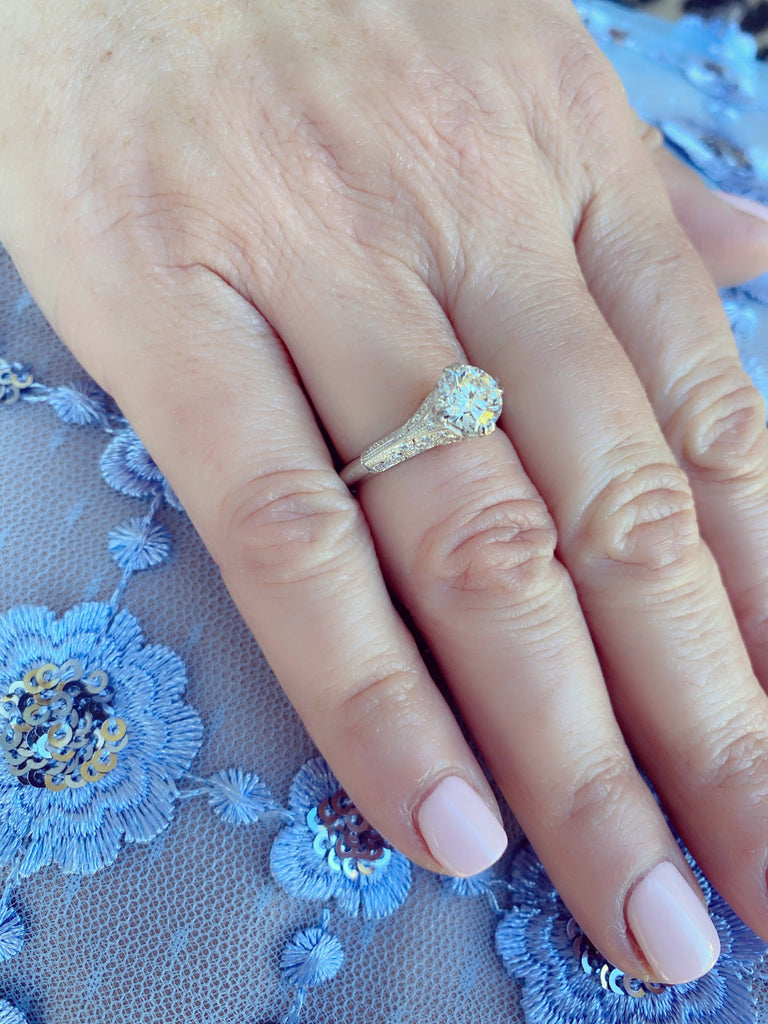 GIA 1.26-ct F/VS2 Diamond Engagement Ring