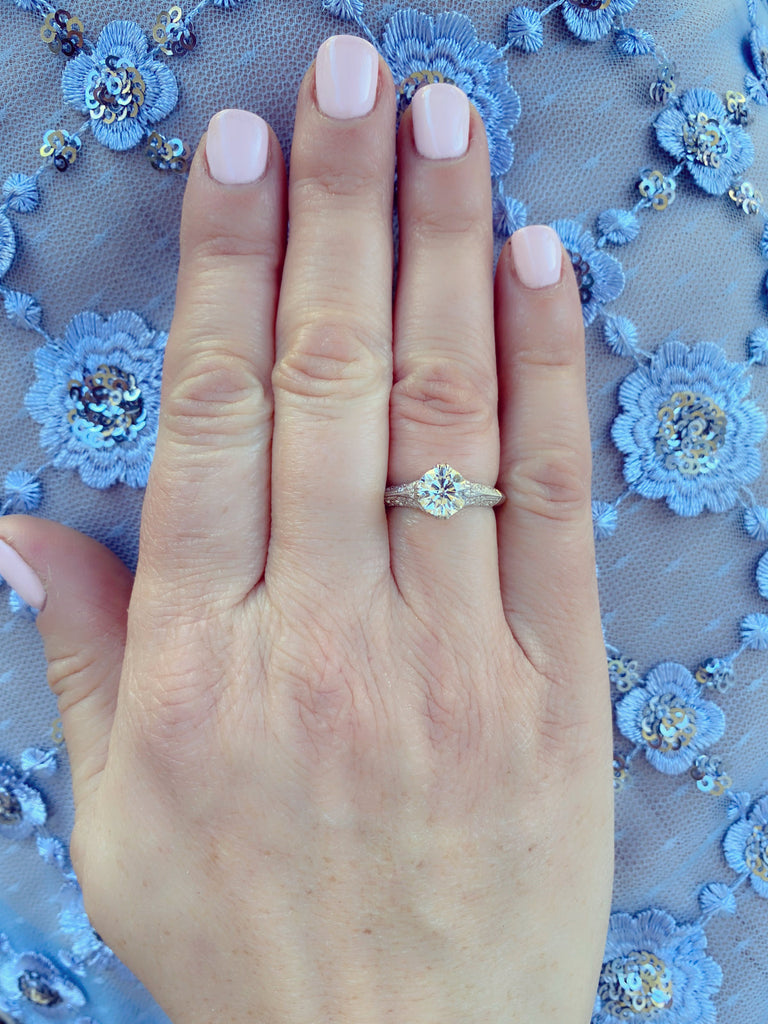 GIA 1.26-ct F/VS2 Diamond Engagement Ring