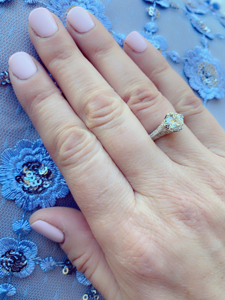 GIA 1.26-ct F/VS2 Diamond Engagement Ring