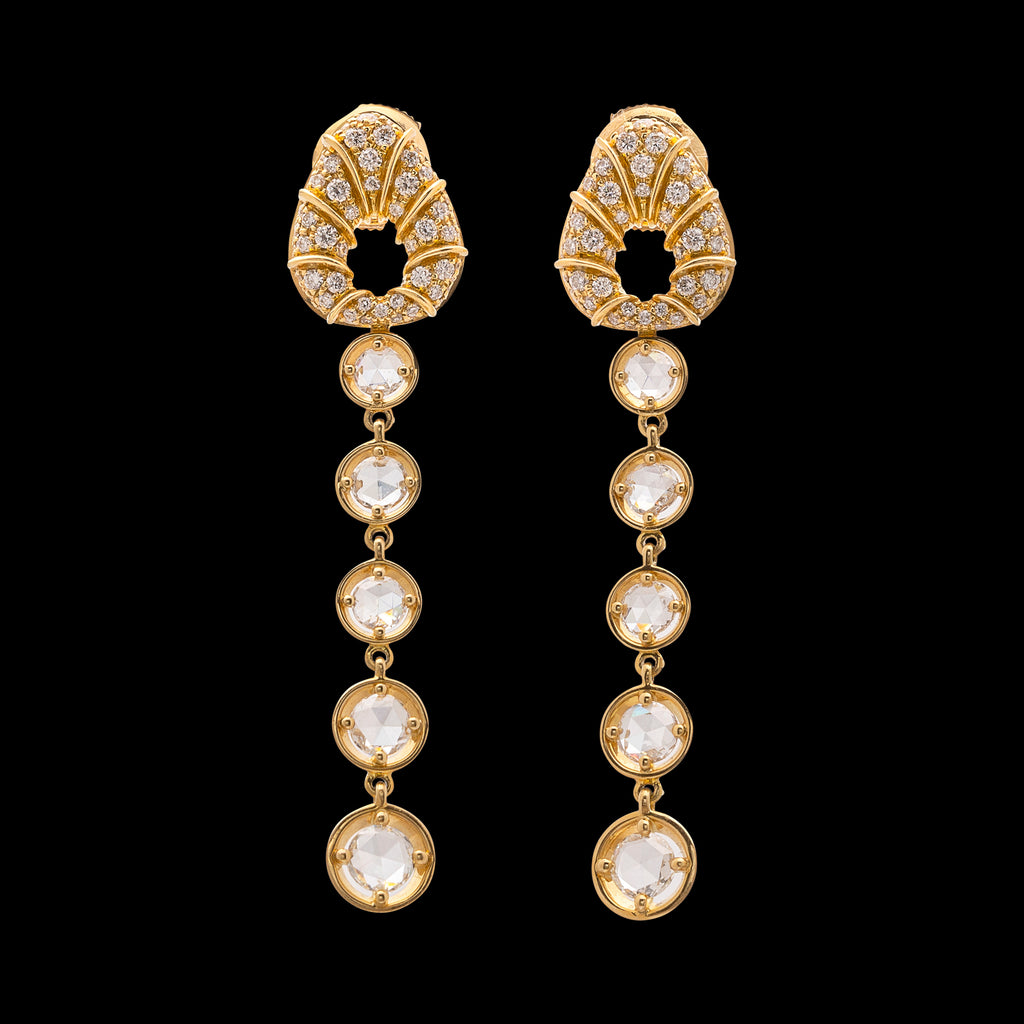 Marina B. Diamond & 18k Gold Earrings