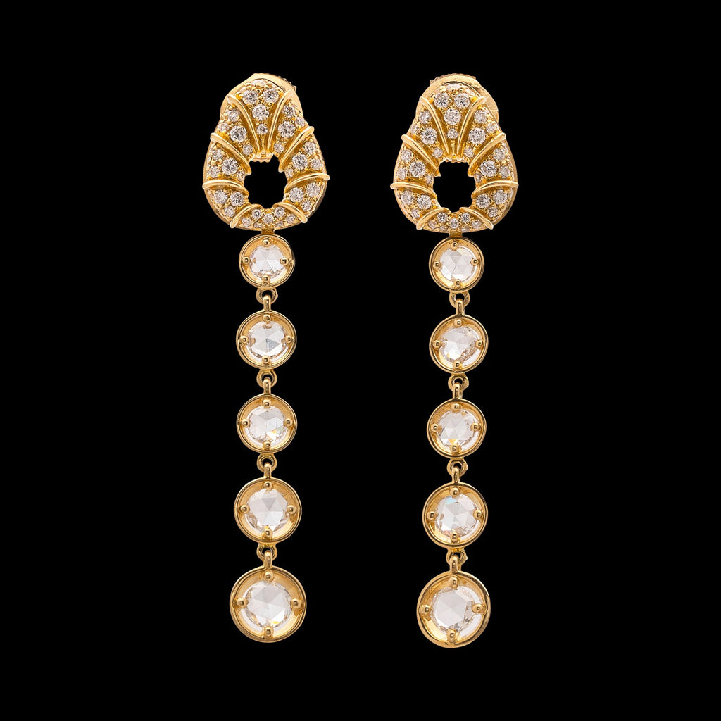 Marina B. 18k Gold & Diamond Earrings