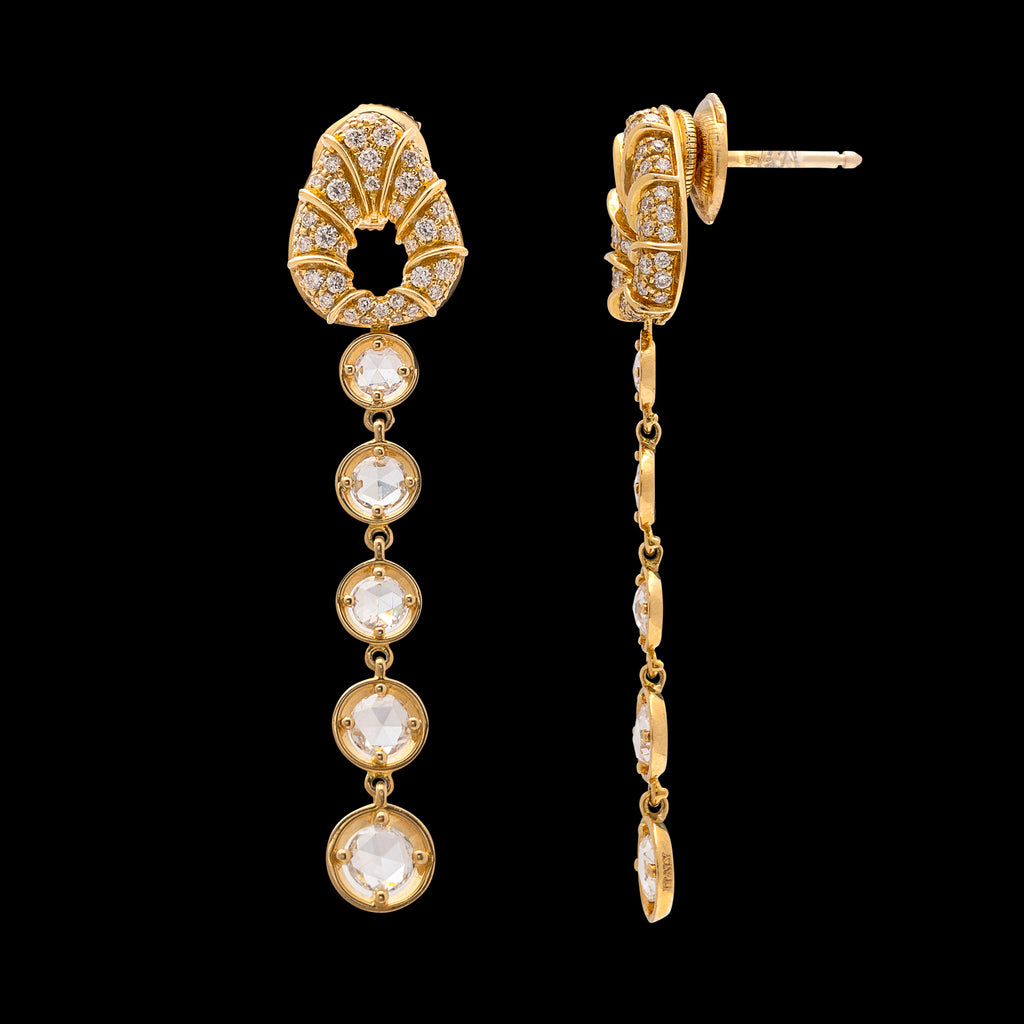 Marina B. Diamond & 18k Gold Earrings