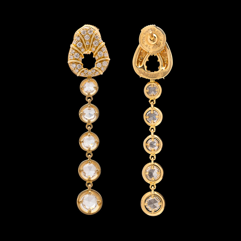 Marina B. Diamond & 18k Gold Earrings