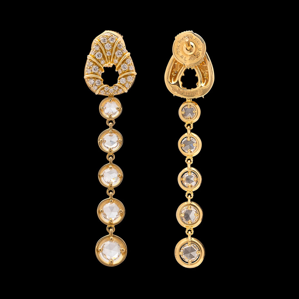 Marina B. 18k Gold & Diamond Earrings