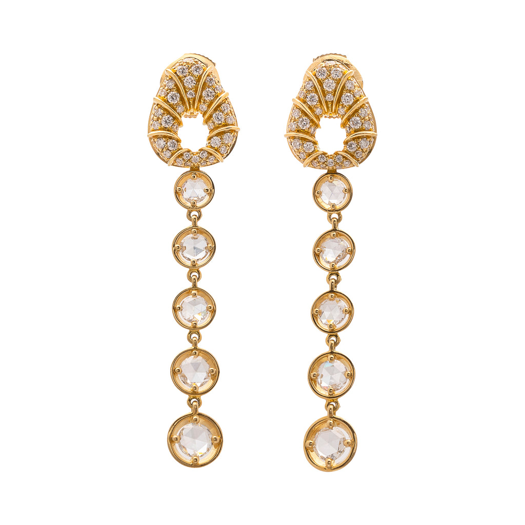 Marina B. Diamond & 18k Gold Earrings