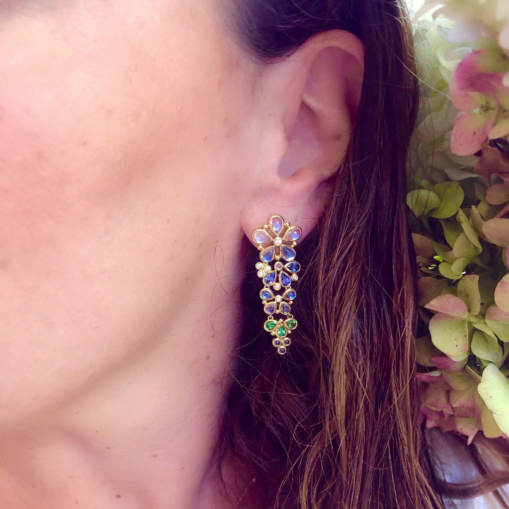 Temple St. Clair Diamond & Multi Stone Earrings