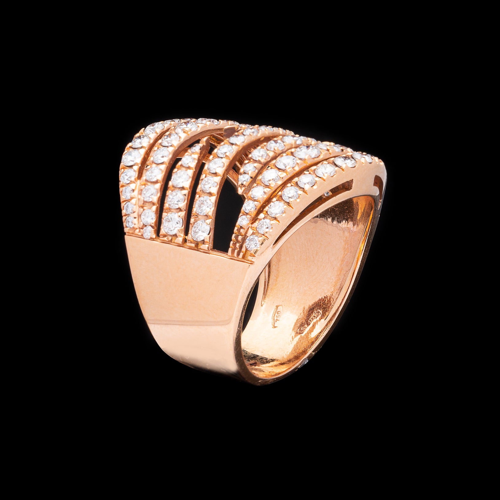 Piero Milano Diamond & 18k Pink Gold ring - 66mint Fine Estate Jewelry