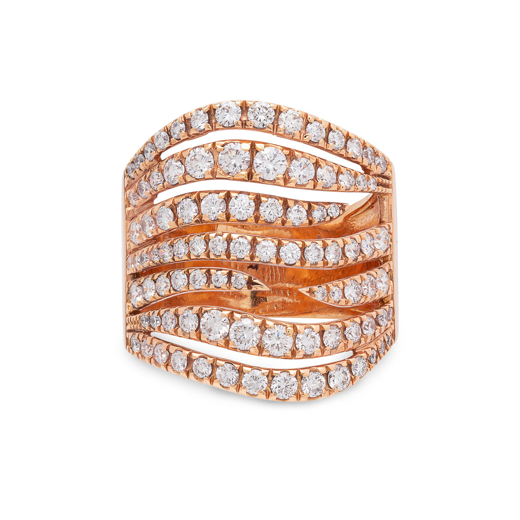 Piero Milano Diamond & 18k Pink Gold ring