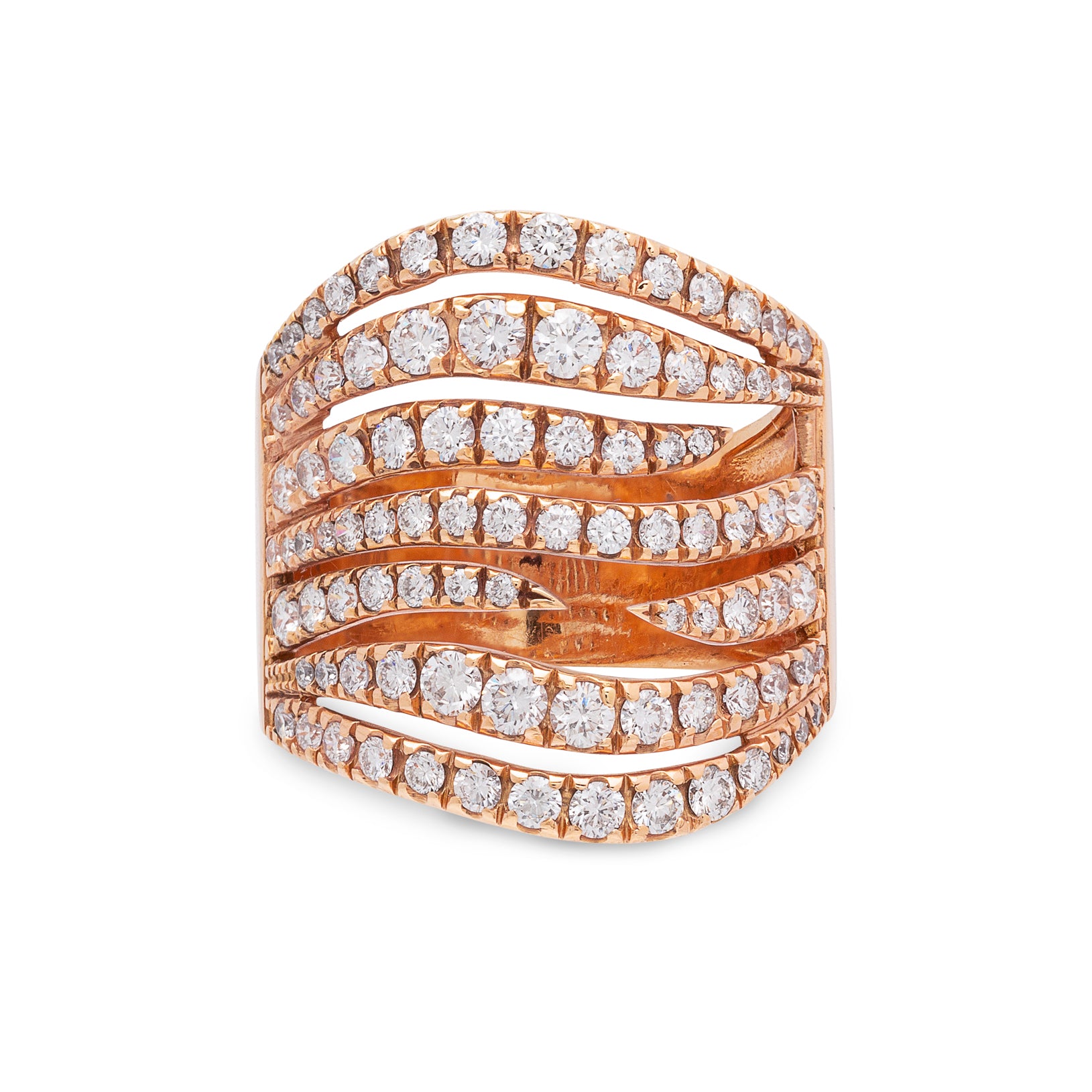 Piero Milano Diamond & 18k Pink Gold ring - 66mint Fine Estate Jewelry