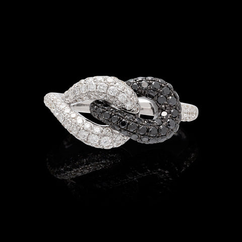 Piero Milano Black & White Diamond Ring