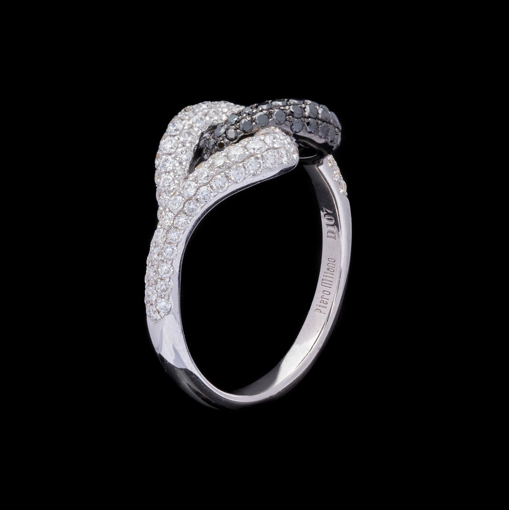 Piero Milano Black & White Diamond Ring