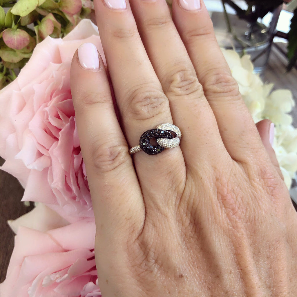 Piero Milano Black & White Diamond Ring