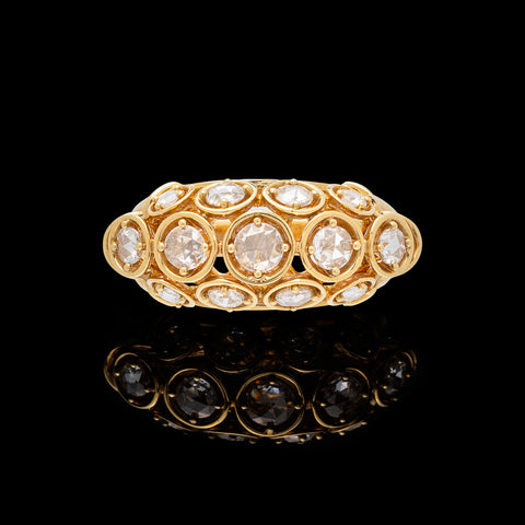 Marina B. Diamond & 18k Gold Dome Ring