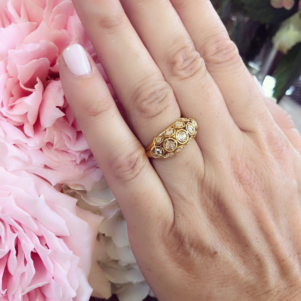 Marina B. Diamond & 18k Gold Dome Ring