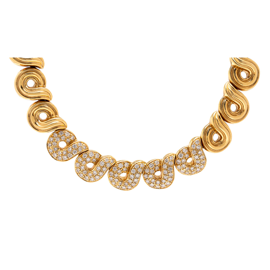 Boucheron Diamond & 18k Gold Necklace, France
